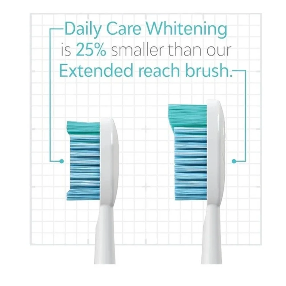 Tao Toothbrush Replacement Heads 2pk White Whitening Daily Care Oral Hygiene New